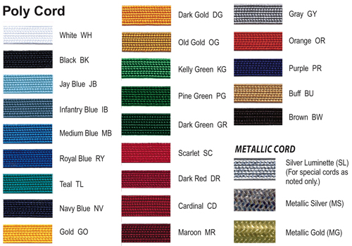 Cord colors